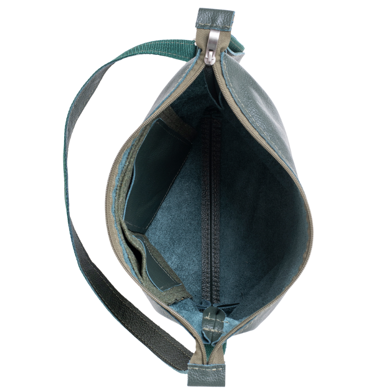 Dámská kožená kabelka Anet L - Dark Grey