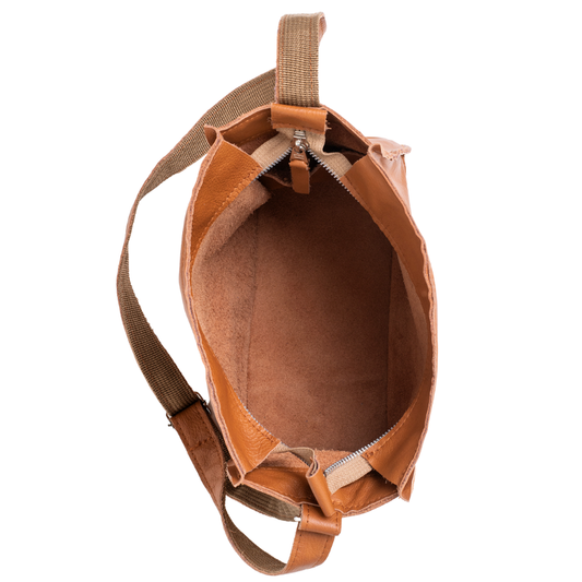 Kožená kabelka Folk 1 - Peanut