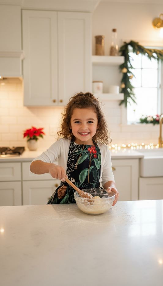 Dětská zástěra Winter Forest