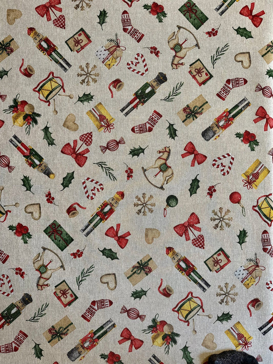 Festive Motive Christmas Story Rectangular Tablecloth