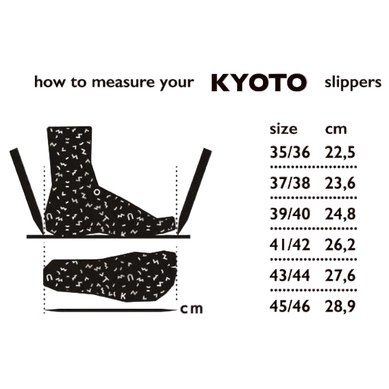 Kyoto Slippers - Black