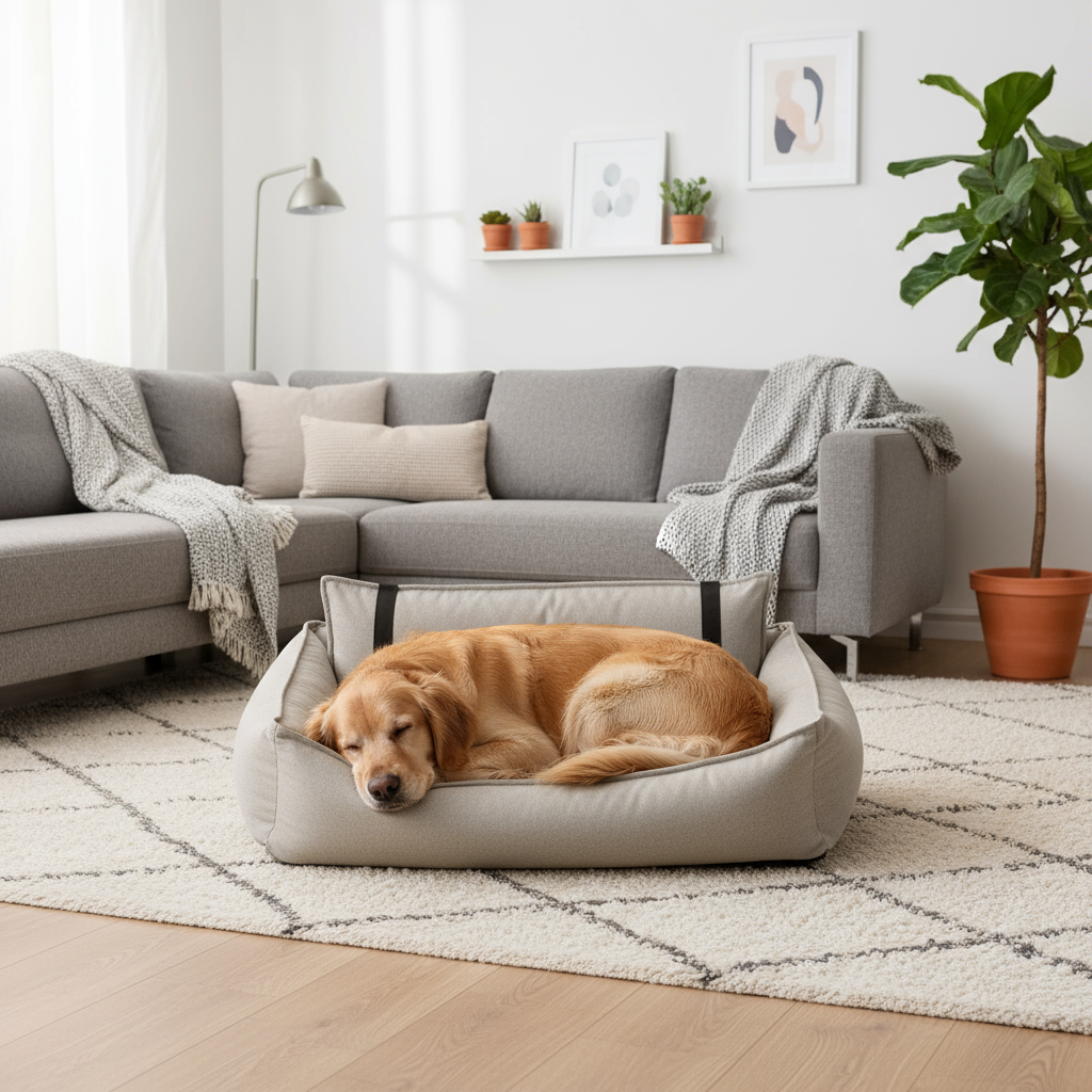 Ortopedický pelíšek pro psy Orteo - Linen