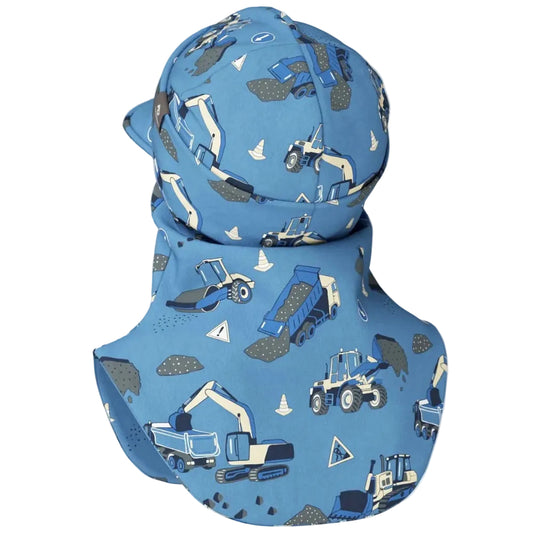 Peaked Spring-Fall Balaclava For Kids BENT - Roadbuild Day