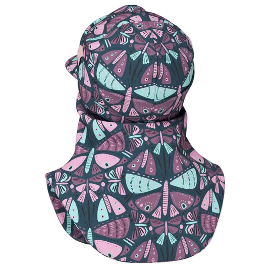 Peaked Spring-Fall Balaclava For Kids BENT - Butterlies
