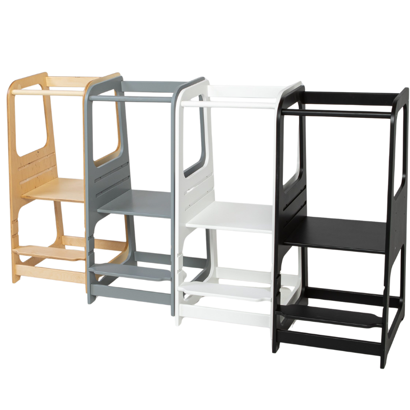 Montessori učící věž – bezpečný krok k samostatnosti dětí