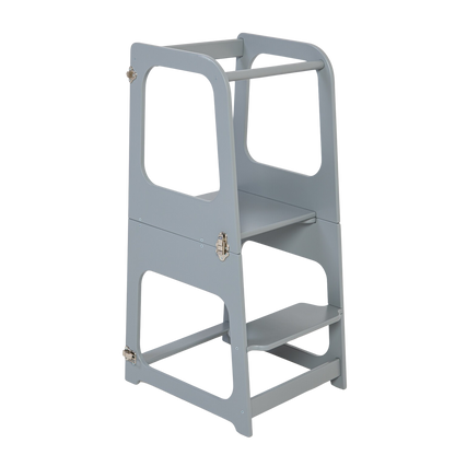 2v1 Montessori výškově nastavitelná učící věž / stolek se židličkou