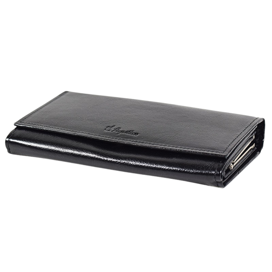 Dámska kožená peněženka 28-12 s kosmetickým zrcátkem