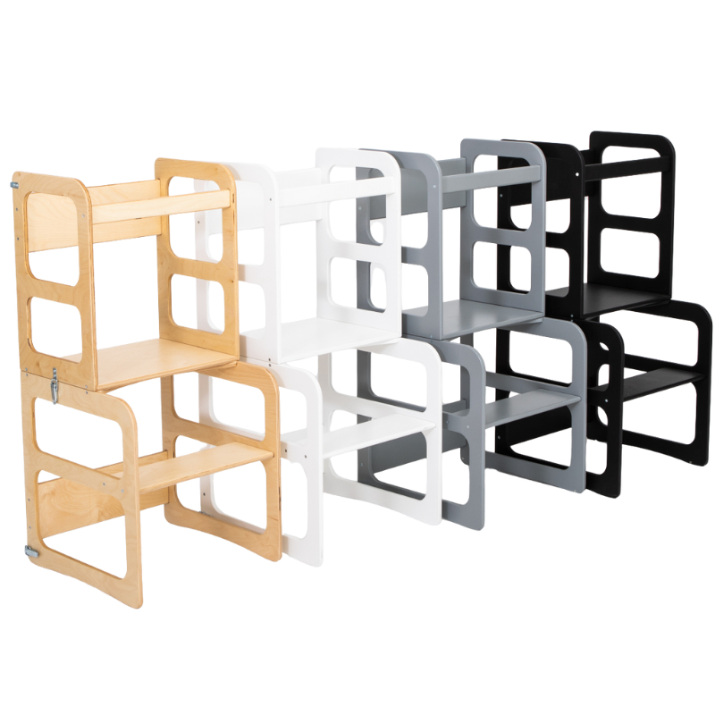 2v1 Montessori učící věž / stůl se židličkou