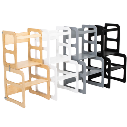 2v1 Montessori učící věž / stůl se židličkou