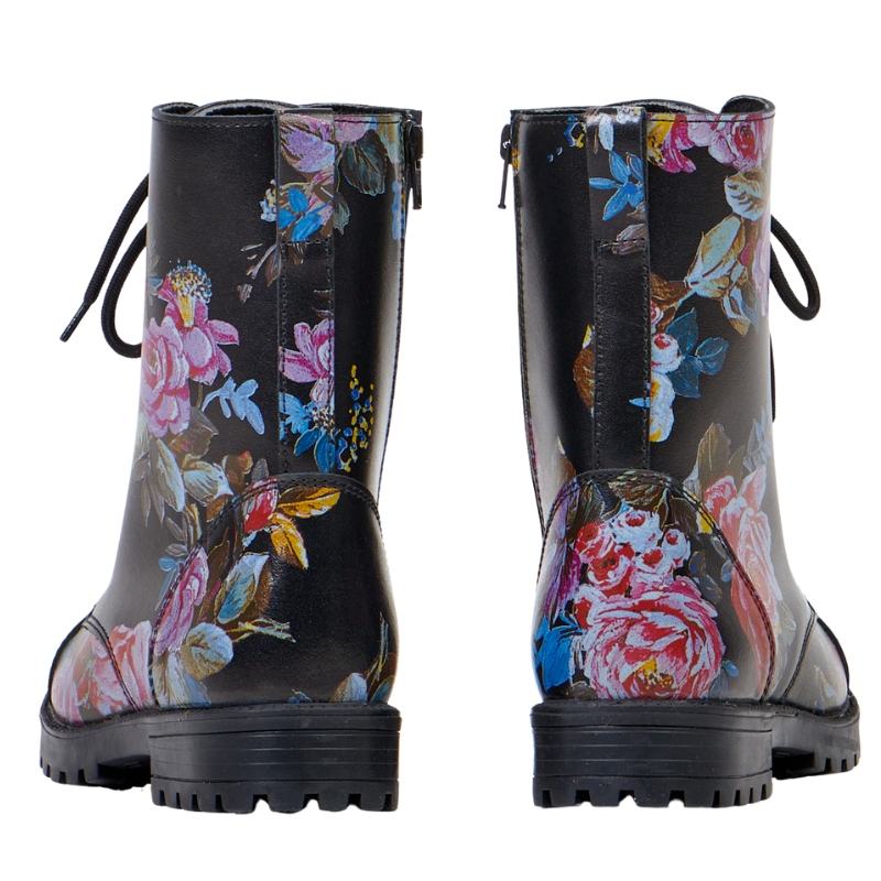 Kotníkové boty 511 Pink Roses se Zipem