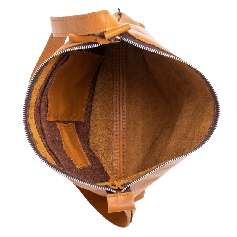 Dámská kožená kabelka Anet L - Caramel