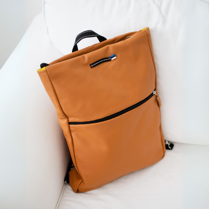 Kožený batoh Barbara - Calvados