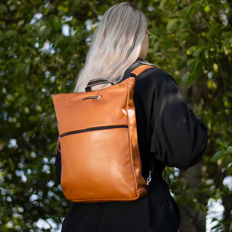 Kožený batoh Barbara - Calvados