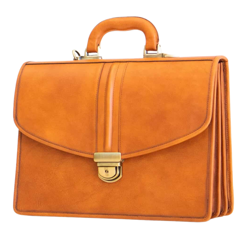 Kožená aktovka No. 20 - Cognac
