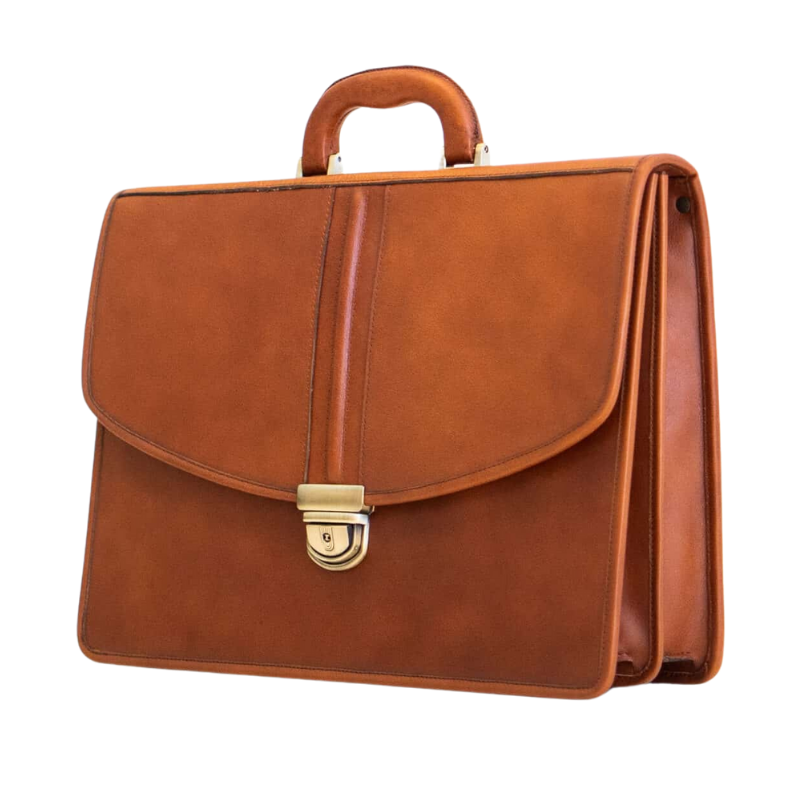 Kožená aktovka No. 99 - Cognac