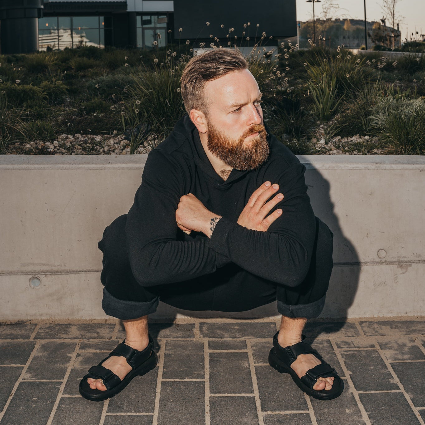 Kožené sandály Lauri - Black