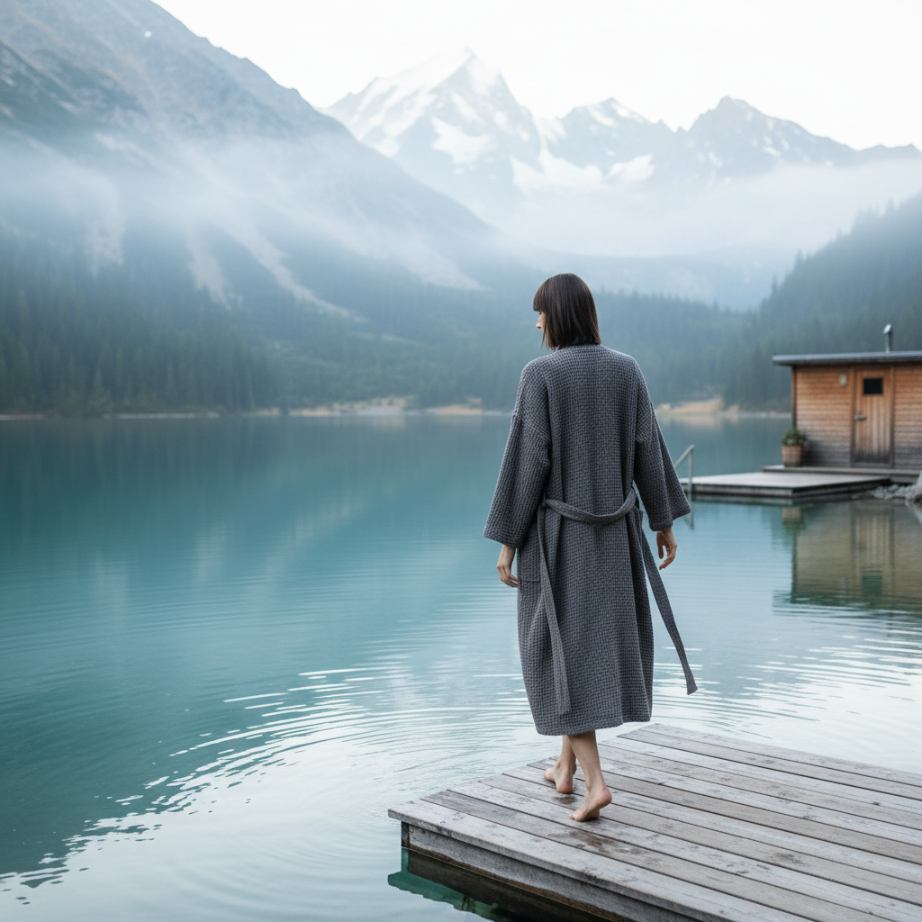 Voštinový župan – len & bavlna