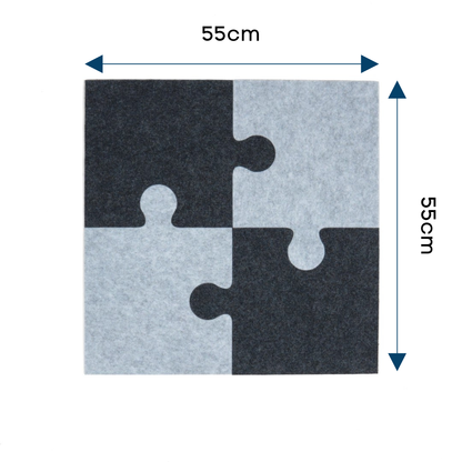 Bezpečná filcová hrací podložka pro děti (4 díly)