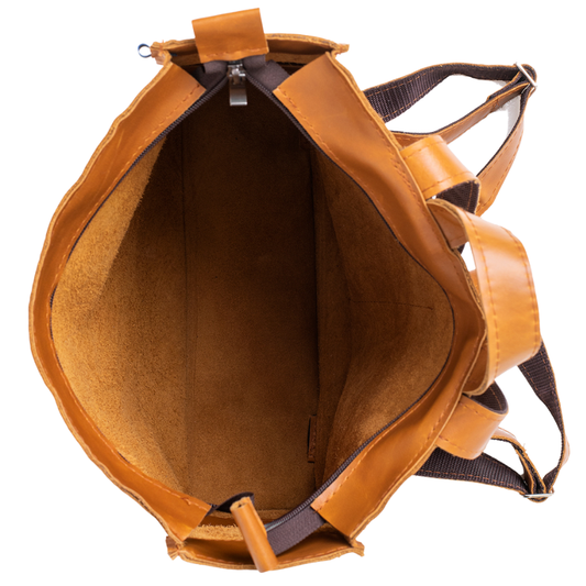Kožený batoh Folk 2 - Caramel