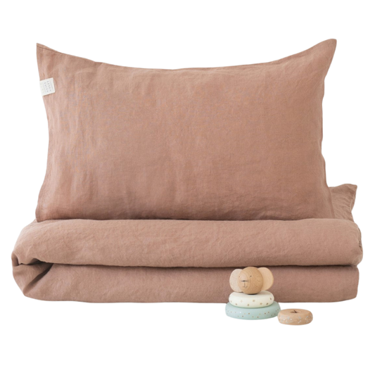 Dětské lněné povlečení - Cafe Creme