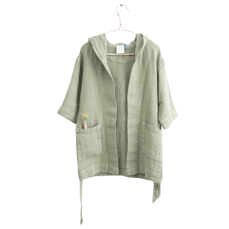 Dětský lněný župan - Sage