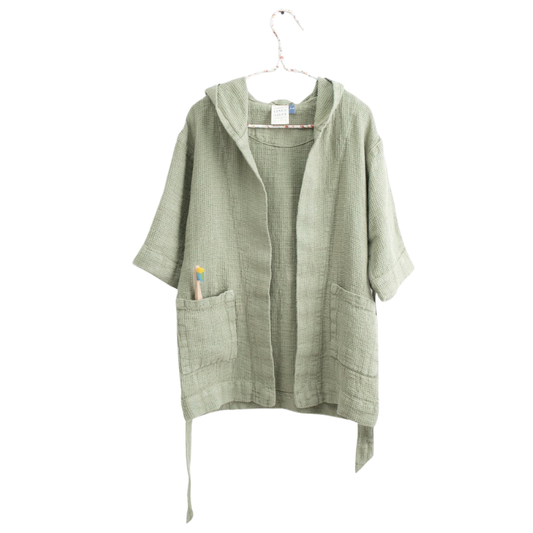 Dětský lněný župan - Sage