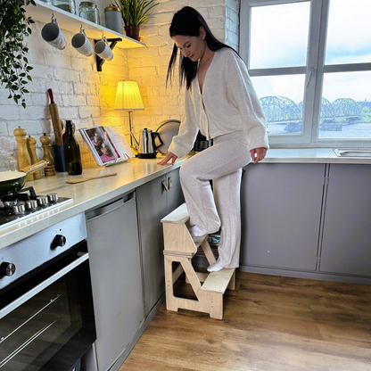 Skládací židle a schůdky 2v1