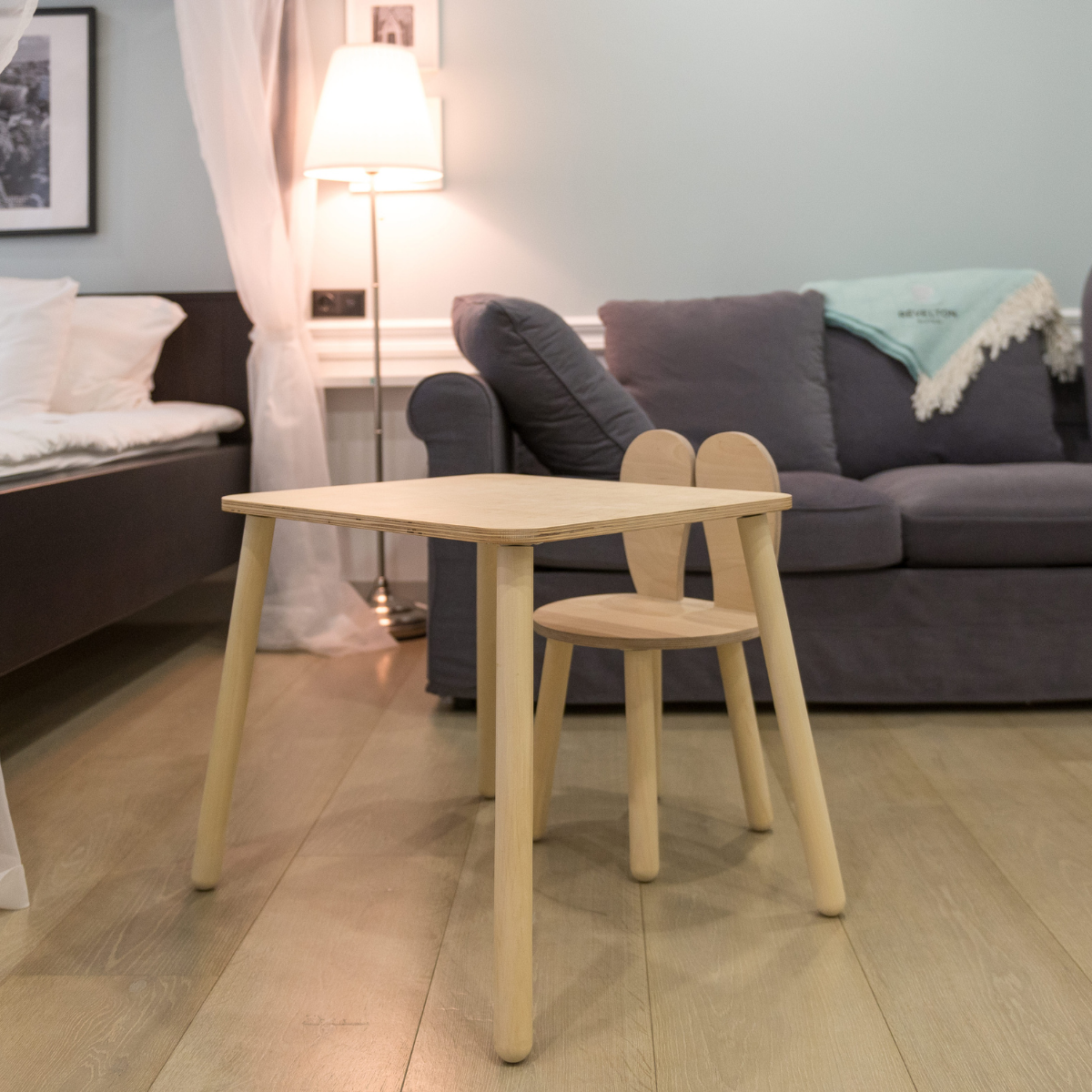 Dětská sada židličky se stolem Bunny