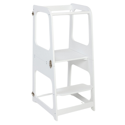 2v1 Montessori výškově nastavitelná učící věž / stolek se židličkou