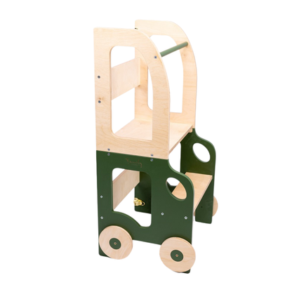 Montessori učící věž s motivem auta 3v1