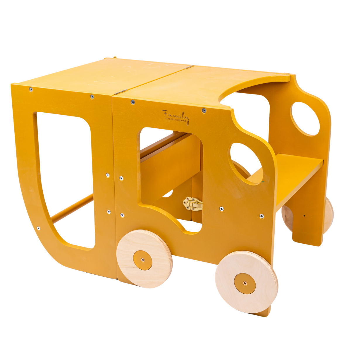 Montessori učící věž s motivem auta 3v1