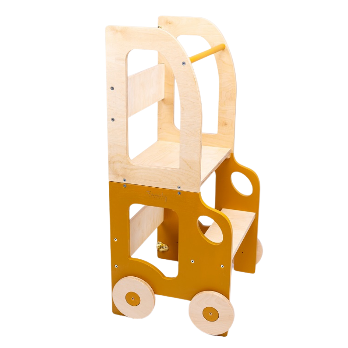 Montessori učící věž s motivem auta 3v1