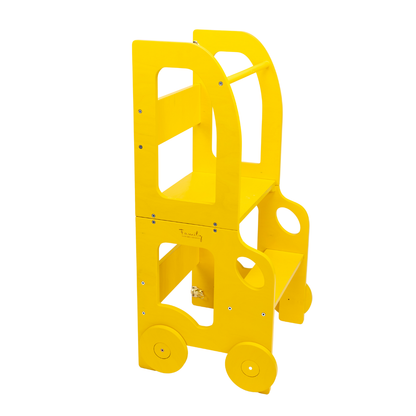 Montessori učící věž s motivem auta 3v1