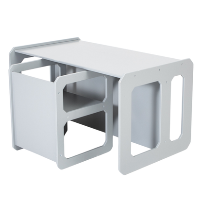 Montessori jídelní set pro děti – stůl a 1 židle