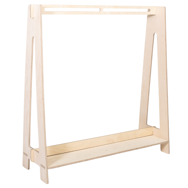 Dětský dřevěný věšák na oblečení - verze 1