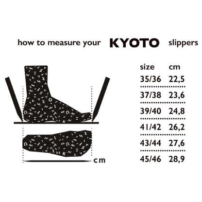 Kyoto Slippers - Black