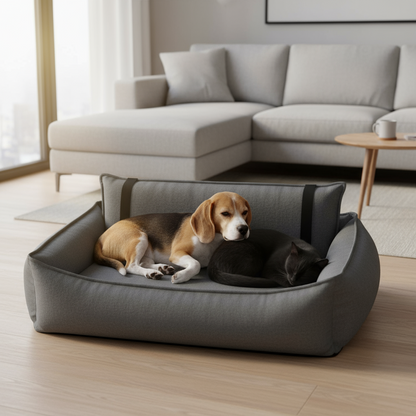 Ortopedický pelíšek pro psy Orteo - Dark Grey