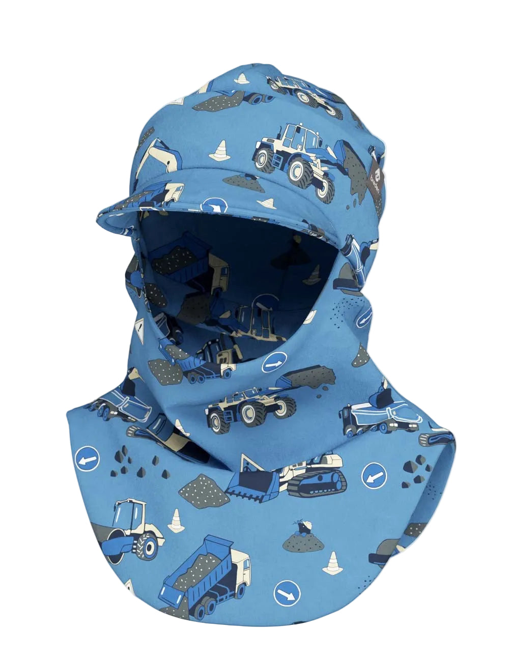 Peaked Spring-Fall Balaclava For Kids BENT - Roadbuild Day