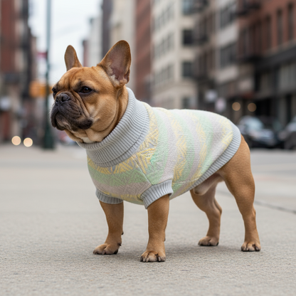 Pullo Sweater Grey – šedý svetr pro psy z italské příze