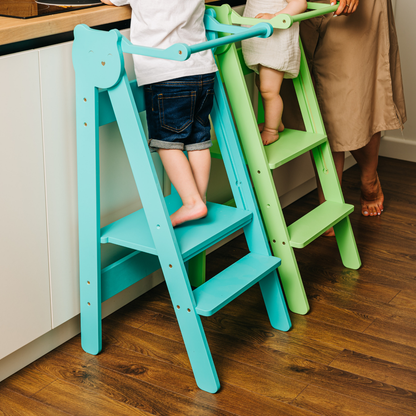 Skládací dětská učící věž