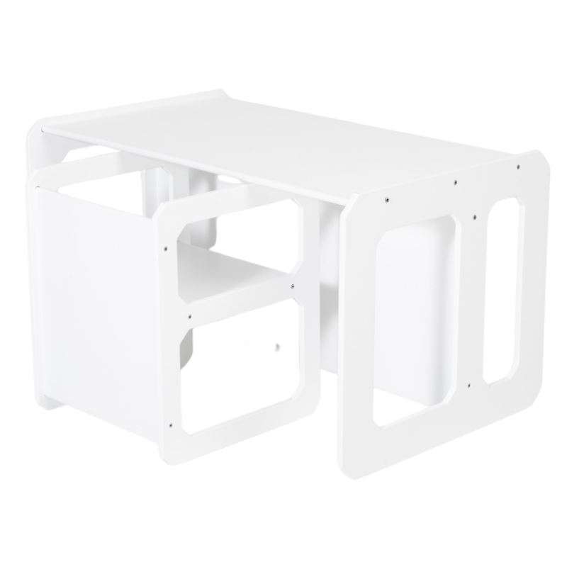 Montessori jídelní set pro děti – stůl a 1 židle