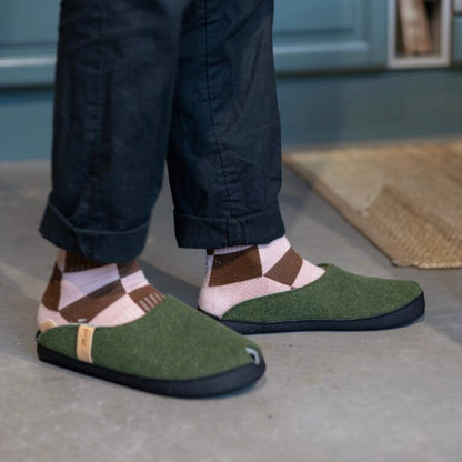 TOKU Brussels Slippers - Moss Green